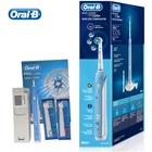 Электрическая зубная щетка Oral B 3D для глубокой чистки зубов, отбеливающая зубная щетка с 2 насадками, датчик давления