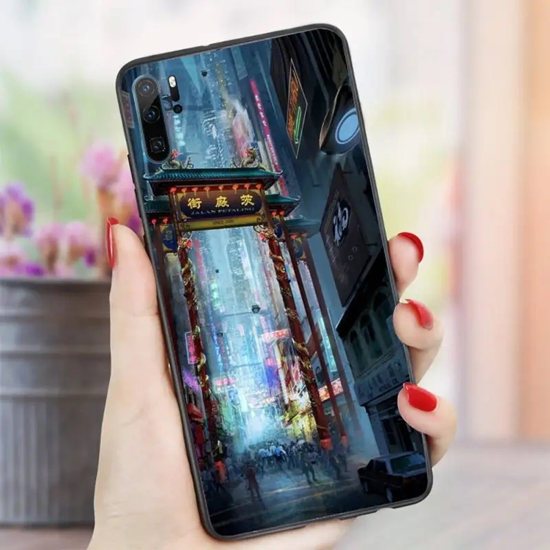 

Japanese style Art pattern Phone Case For Huawei honor Mate P 10 20 30 40 i 9 8 pro x Lite smart 2019 nova 5t luxury cover funda