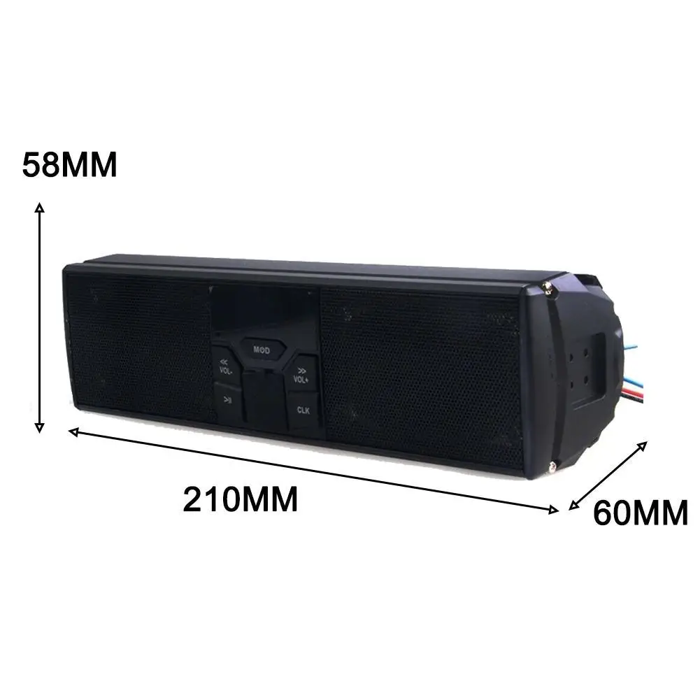 

Motorcycle Audio System With LED Display, With Application Control, Mp3, Tf, Usb, Fm Radio, Stereo, Motorcycle Accessories