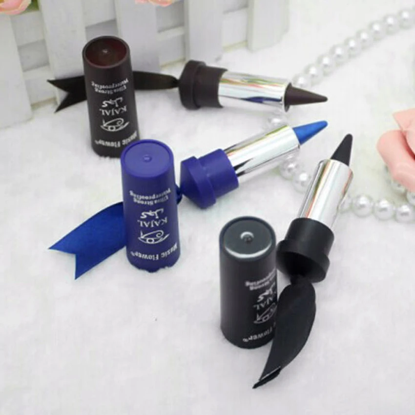 Синяя/черная/коричневая водостойкая Дымчатая подводка для глаз твердая Толстая