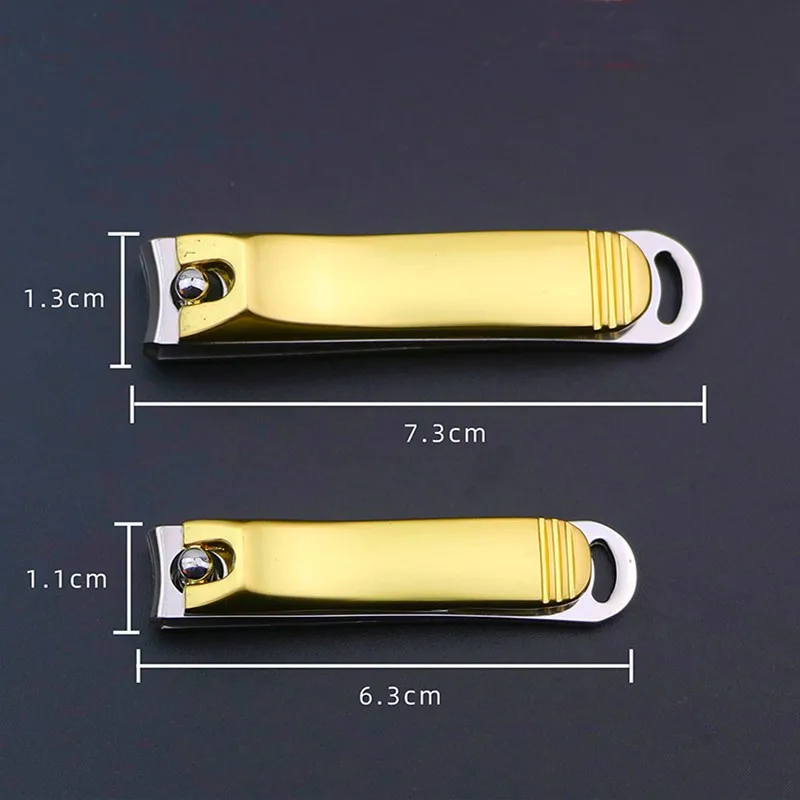 Золотые профессиональные ножницы для ногтей нержавеющая сталь триммер