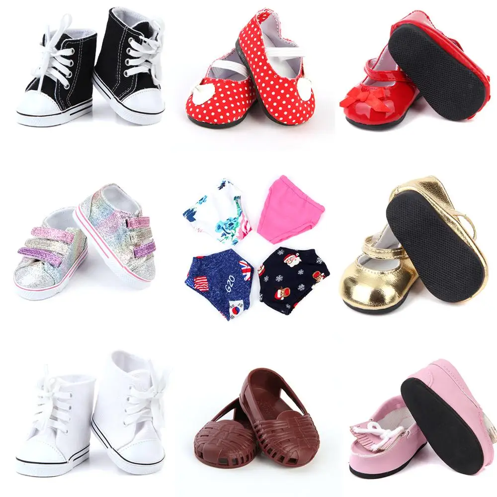 Разноцветная парусиновая обувь подходит для кукол 18 дюймов 43 см аксессуары