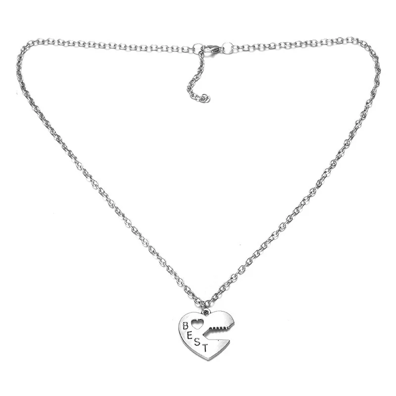 CHSXY 2019 Модный комплект одежды из 2 шт. ожерелье лучших друзей Key Lock сердце кулон