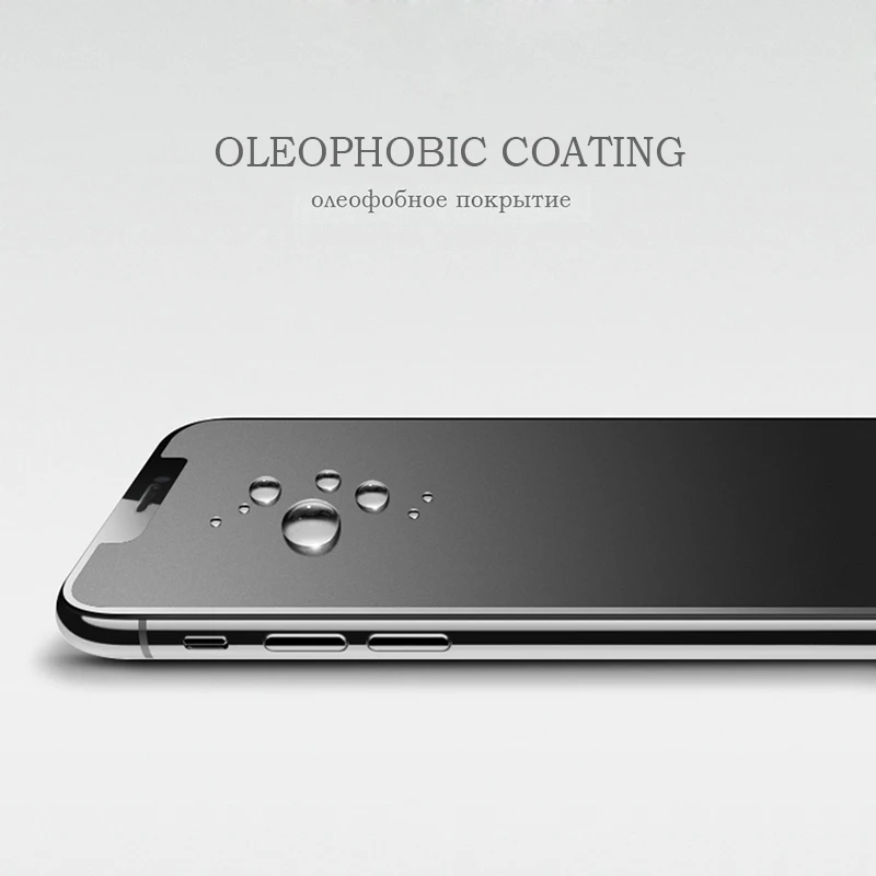 1-2PCS No Fingerprint Glass for Iphone 13 Pro Max Full Cover Screen Protector Frosted Matte Glass for Iphone11 XR XS Smooth Edge