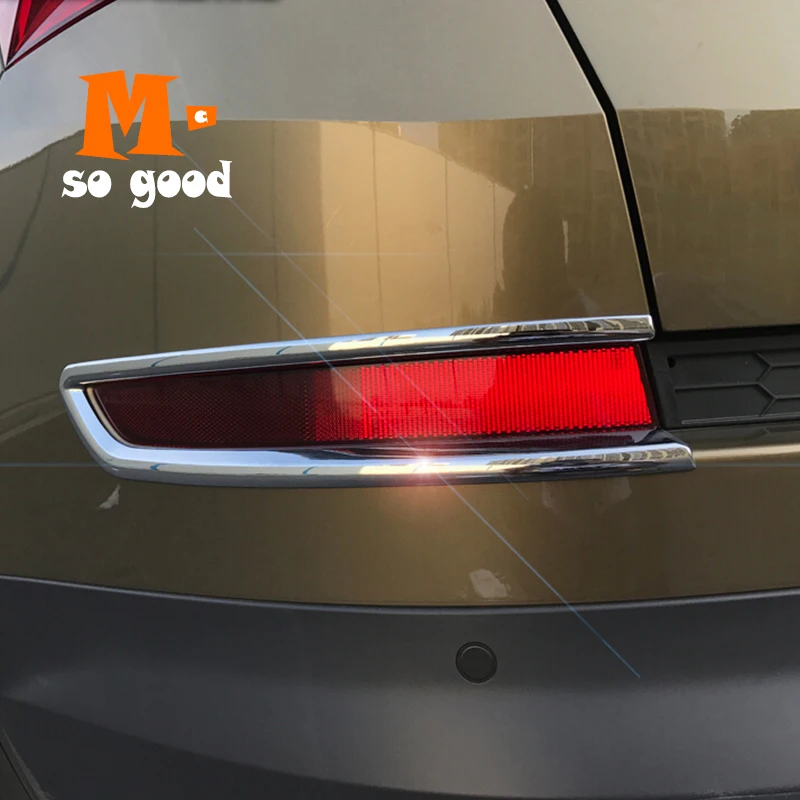 

ABS Chrome For Skoda Kodiaq 2017 2018 Exterior Car Rear Back Fog Light Lampshade Cover Trim Auto Styling Sticker Accessories