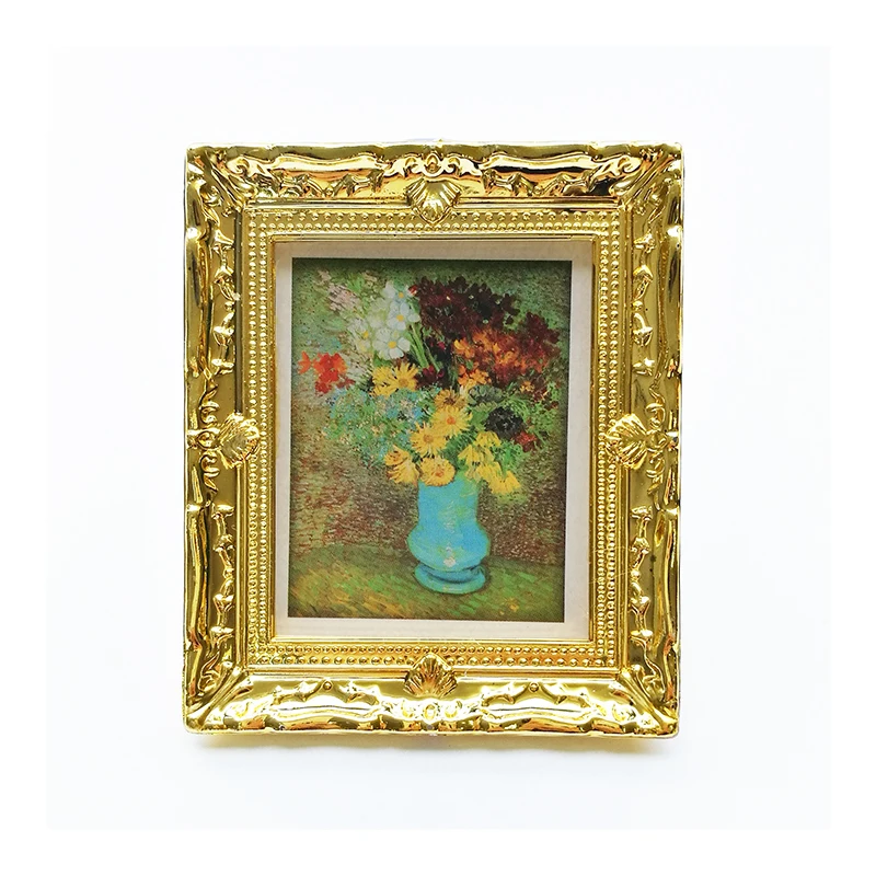 Миниатюрные настенные картины для кукольного домика картина маслом гостиной