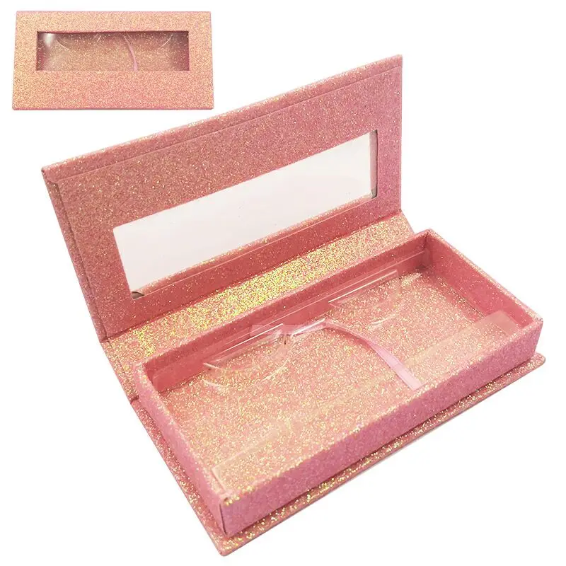 30/Упаковка накладных ресниц упаковочная коробка коробки для ресниц упаковка Пользовательский логотип искусственная норка ресницы полосы пустой прямоугольный чехол - Цвет: E