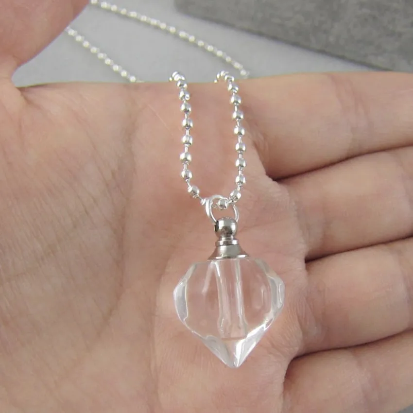 Романтичный стиль Посеребренная Любовь Сердце секция горный Кристальный кулон