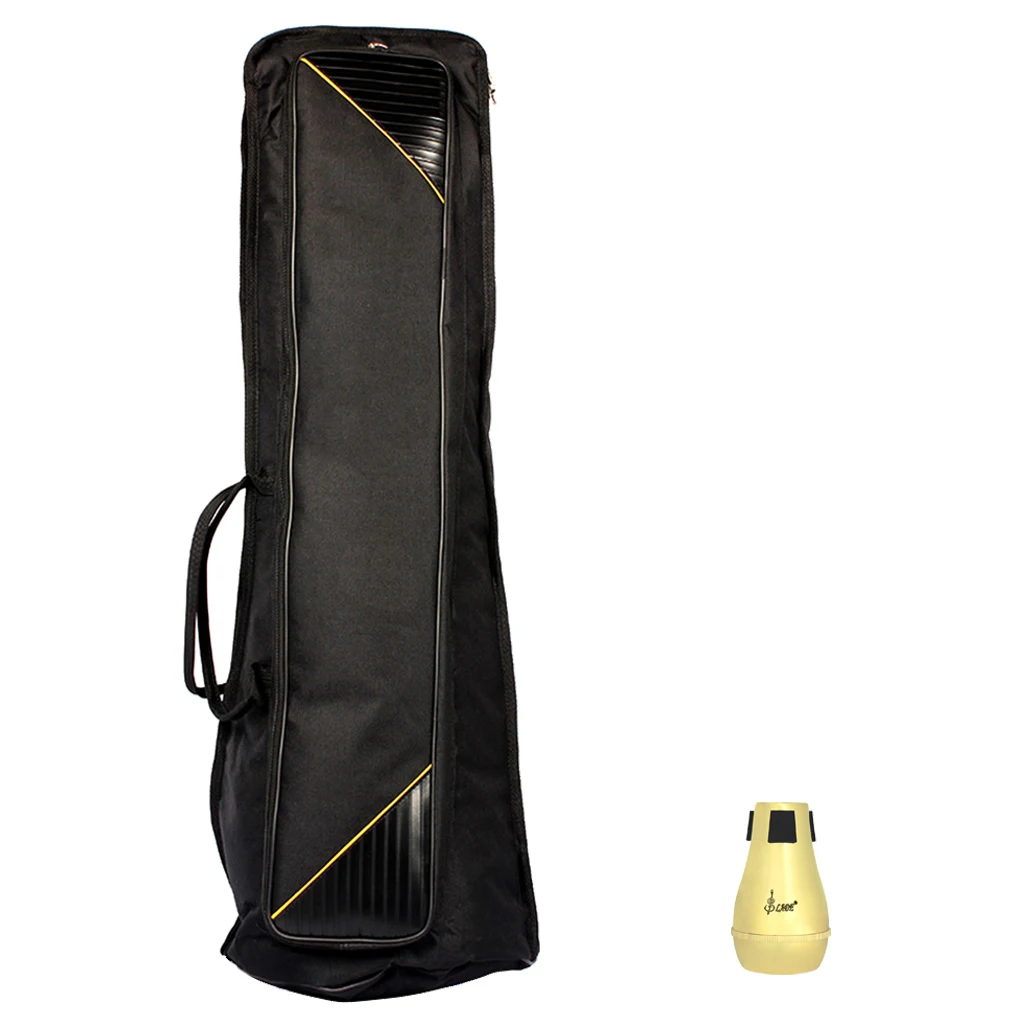 Портативный бесшумный тенор тромбон чехол сумка для тромбониста аксессуар