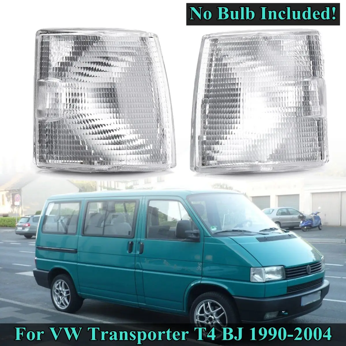 

For VW Transporter T4 BJ 1990 1991 1992 1993 1994 1995 1996~2004 1 Pair Fog Light Cover Corner Lights Indicator Signal Lamp