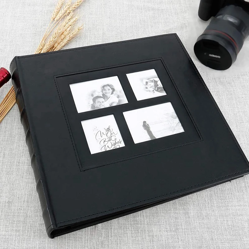 

Photo Album Holds 4X6 400 Photos Pages Large Capacity Leather Cover Binder Wedding Family Baby Photo Albums Book