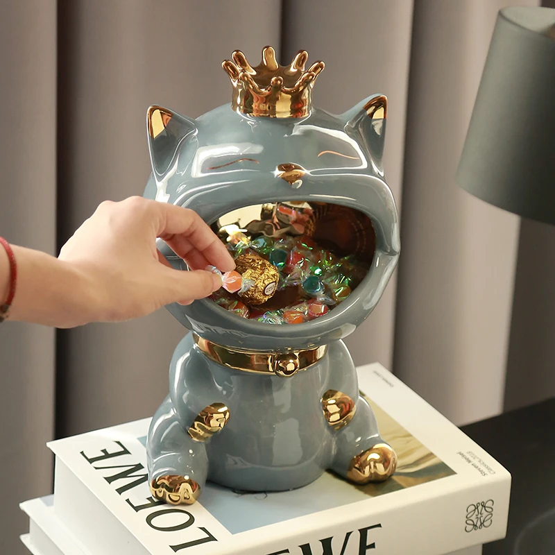 

Luxury Table Figurines Animal Cute Creativity Nordic Fashion Figurines Design Ceramics Accessoires Office Decoration DM50GT