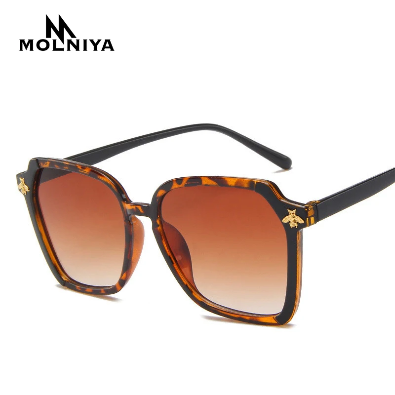 Очки солнцезащитные женские в стиле ретро винтажные пластиковые брендовые