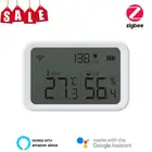 Датчик температуры и влажности Tuya, Wi-Fi, интенсивность света, автоматизация дома, работа с Alexa Google Home