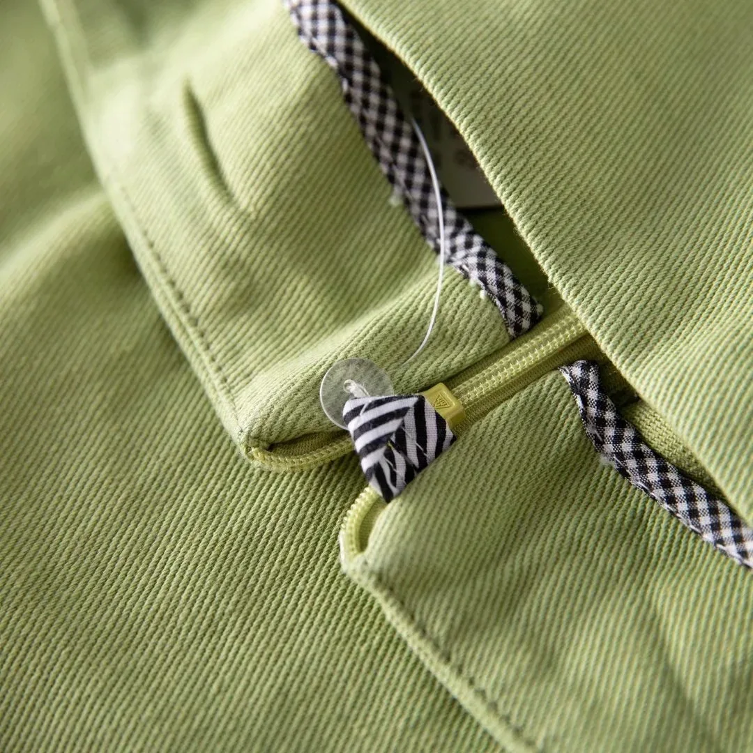 Женская джинсовая мини-юбка с высокой талией и двойным разрезом спереди 100%