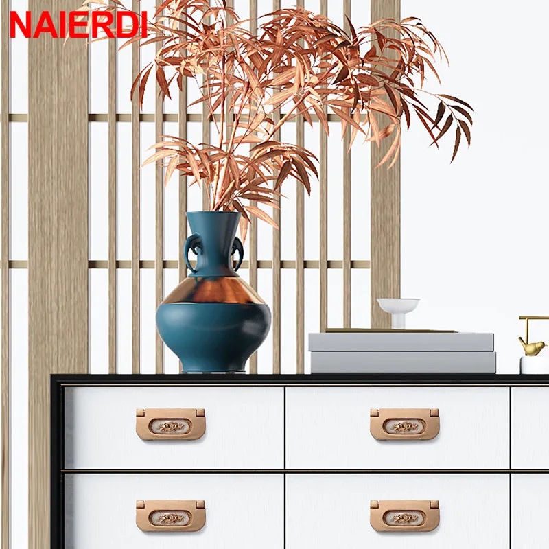 Современные скрытые ручки для шкафа NAIERDI ручка из цинкового сплава кухонный шкаф