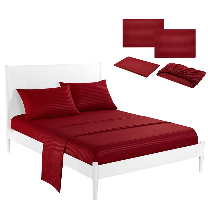 Роскошный комплект постельного белья в полоску королевское постельное белье