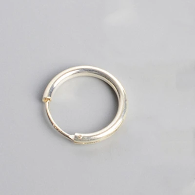 12MM Серьги-кольца из стерлингового серебра 925 пробы для женщин и мужчин толще, чем обычные круглые серьги в виде тонкого кольца сережки серьги ювелирные изделия - Цвет камня: 12MM
