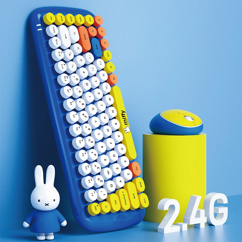 Беспроводная игровая клавиатура MIPOW &amp Miffy USB и мышь набор для геймеров ноутбука Mac