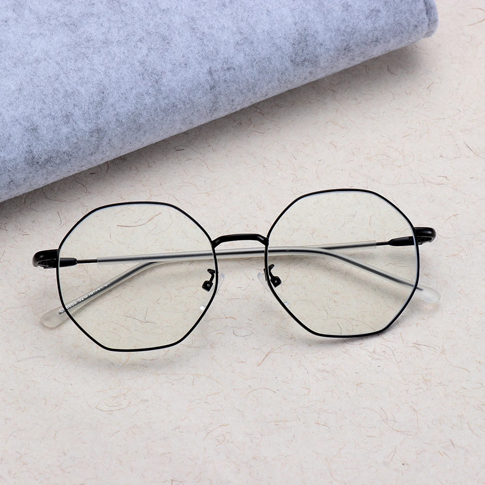 HOOH Anti Blue light Glasses Frame Men Women Round Clear Lens Computer Eyeglass Metal Gaming Eyewear Frames | Аксессуары для