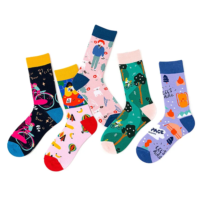 Новый продукт Носки с рисунком граффити мужские и женские креативные уличные