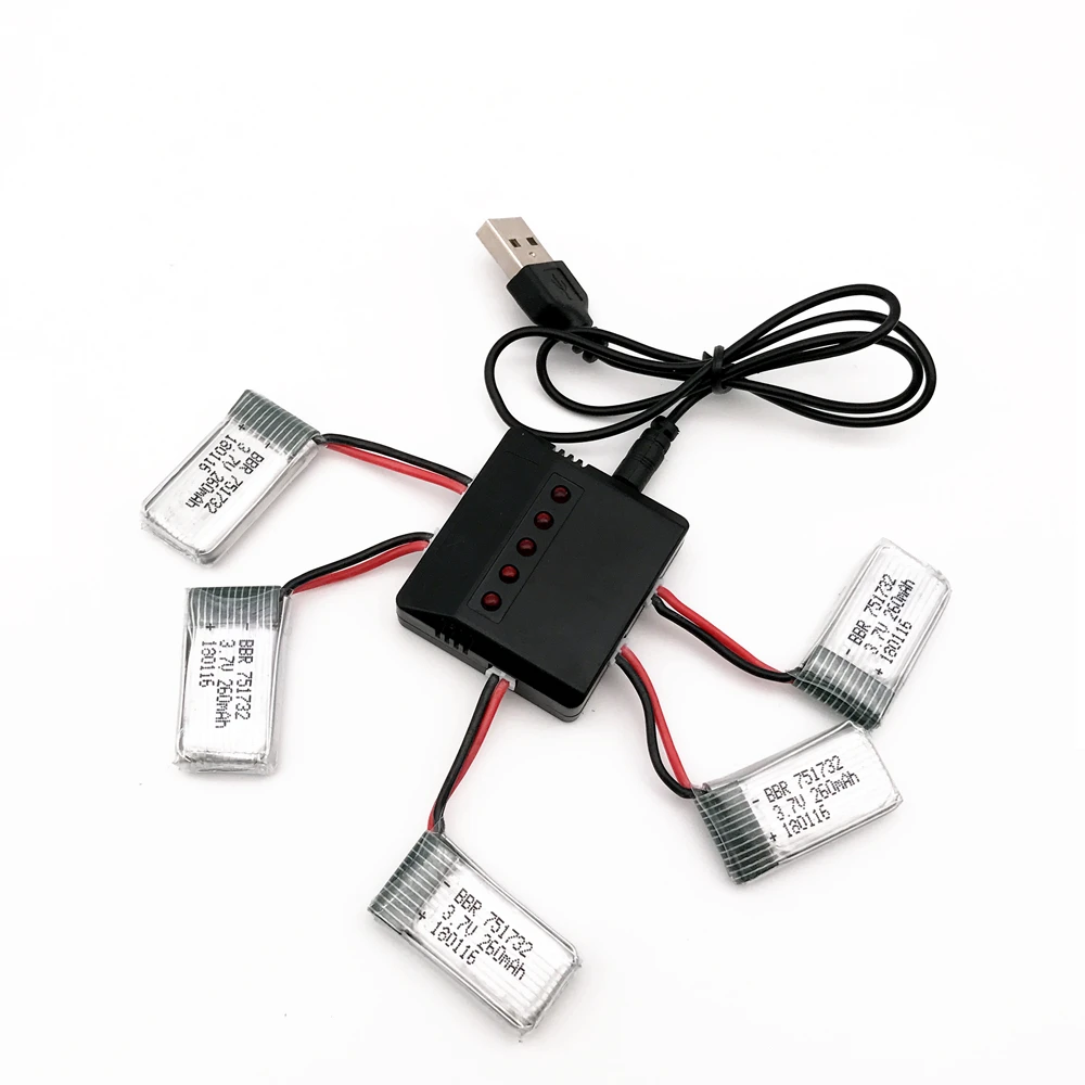 Обновление для E010 E010C E011 E013 H36 Mini RC 3 7 в 260 мА · ч 10 шт. с зарядным набором | Игрушки и