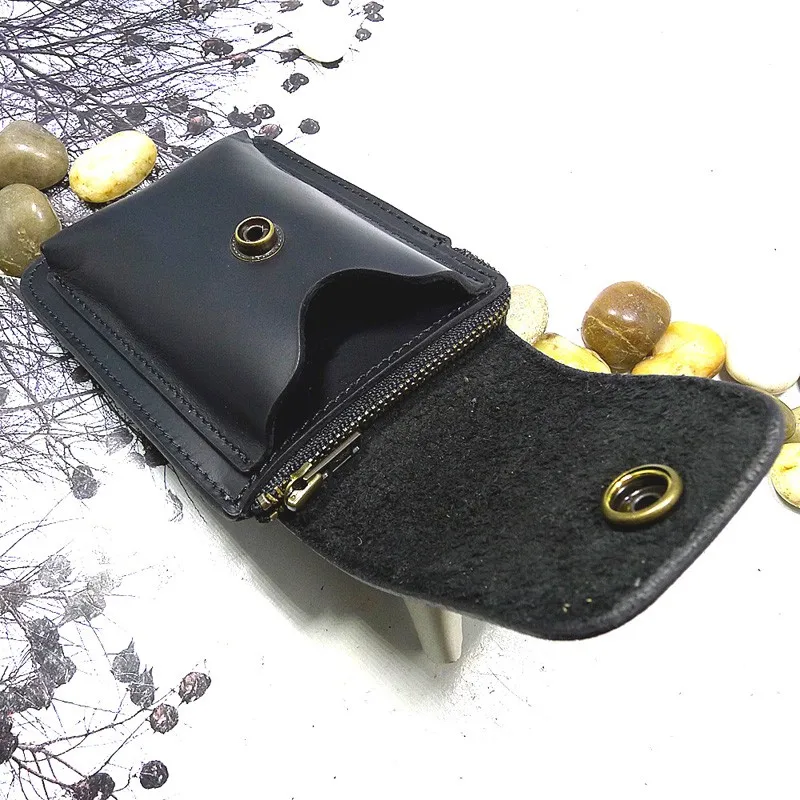 Многофункциональная поясная сумка blongk из натуральной кожи кошелек на молнии для