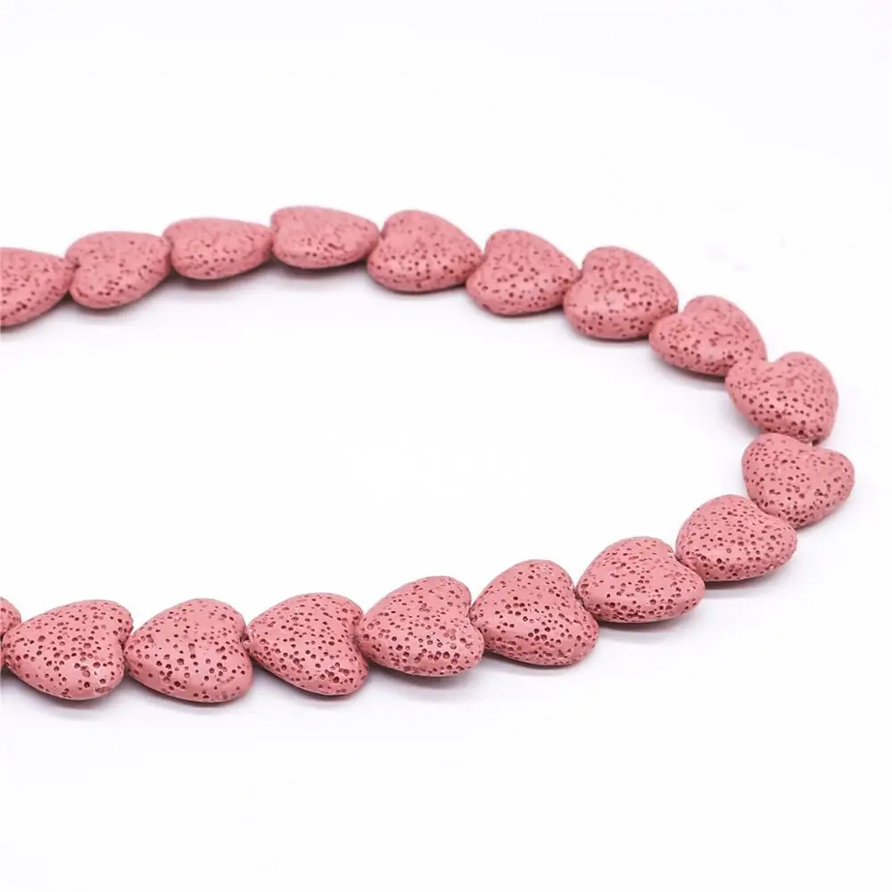 8 сезонов лавовые (натуральные) бусины милое сердце красочные самодельные