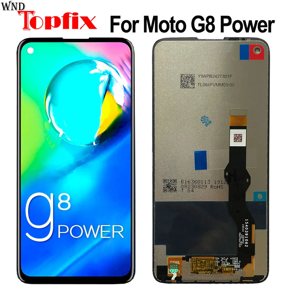 Оригинальный Для moto lora g8 power ЖК-дисплей с сенсорным экраном в сборе 6 4 &quotдля XT-2041-1 |