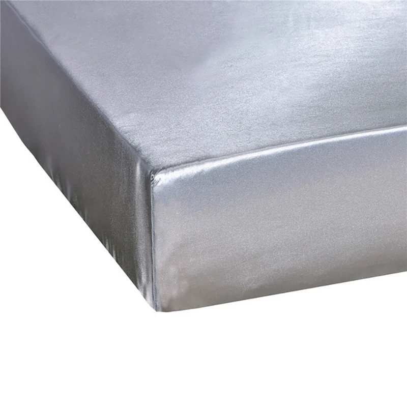 Наматрасник для кровати Мягкая атласная шелковая простыня большого размера