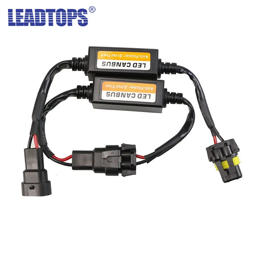 2 шт. безошибочный светодиодный CAN шина декодер для светодиодных фар комплекты