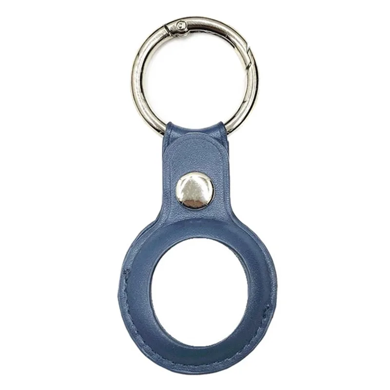

For Airtags Hanging Buckle Anti-lost Protective Cover PU Leather Holder with Key Chain Easy Attach to Key TT-best