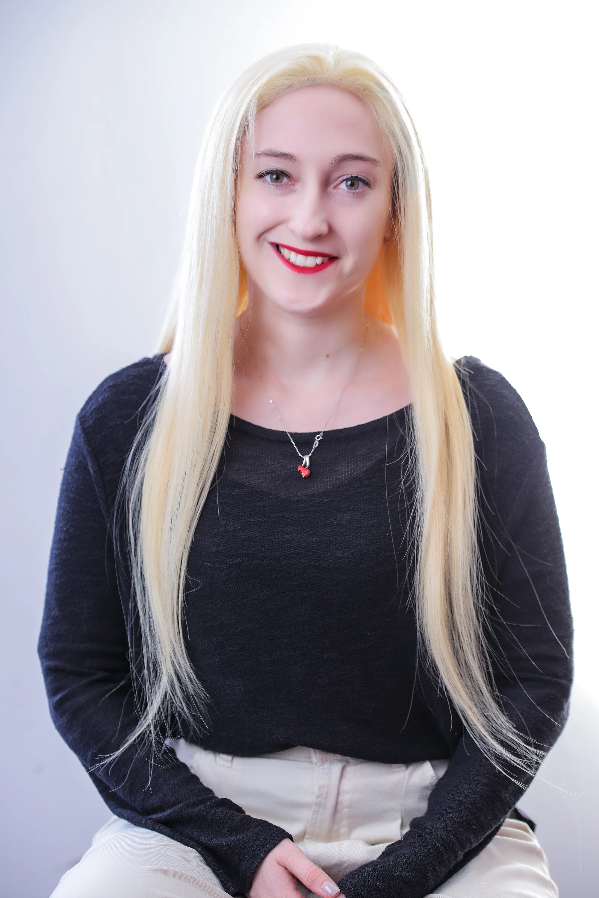 

Mmuxuno Human Hair 13*4 light Blonde 613 Lace Frontal Wig 130% Density Brazilian Lace Front Wigs with body Hair