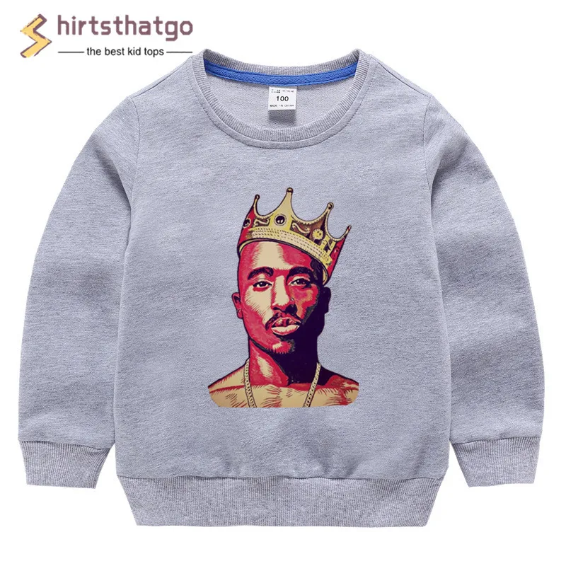 2pac/забавные толстовки с капюшоном в стиле хип-хоп для мальчиков и девочек детская