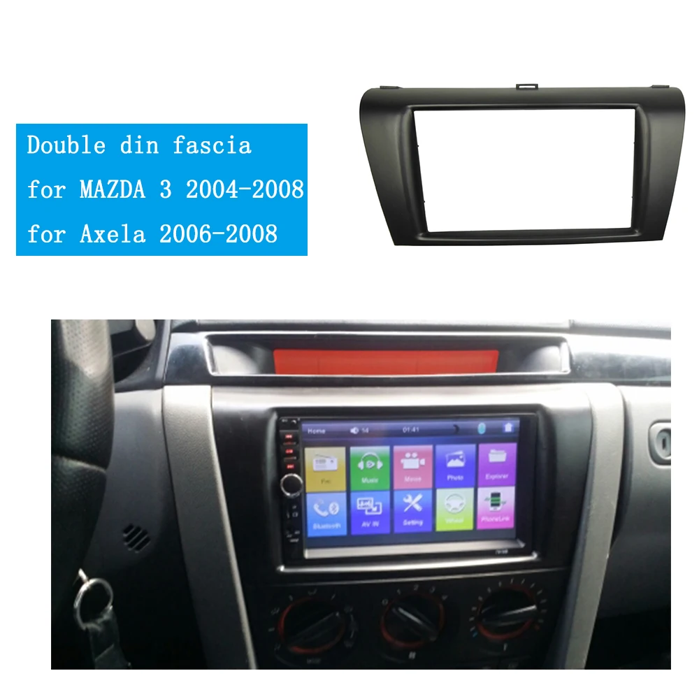 Стерео панель Double Din DVD для MAZDA 3 04 08 Axela 06 переделывающая фасция с комплектом