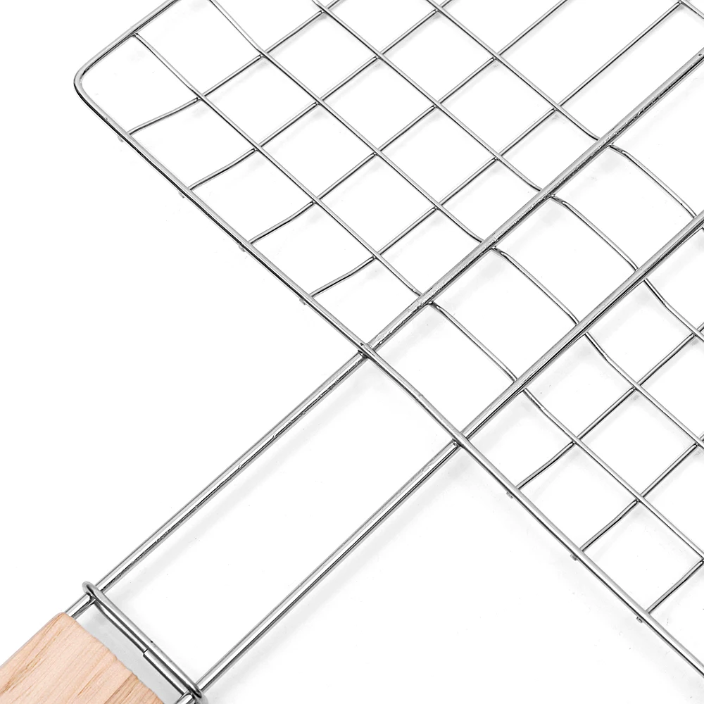 Двухслойная сетка для гриля портативная корзина барбекю на гриле рыбы с