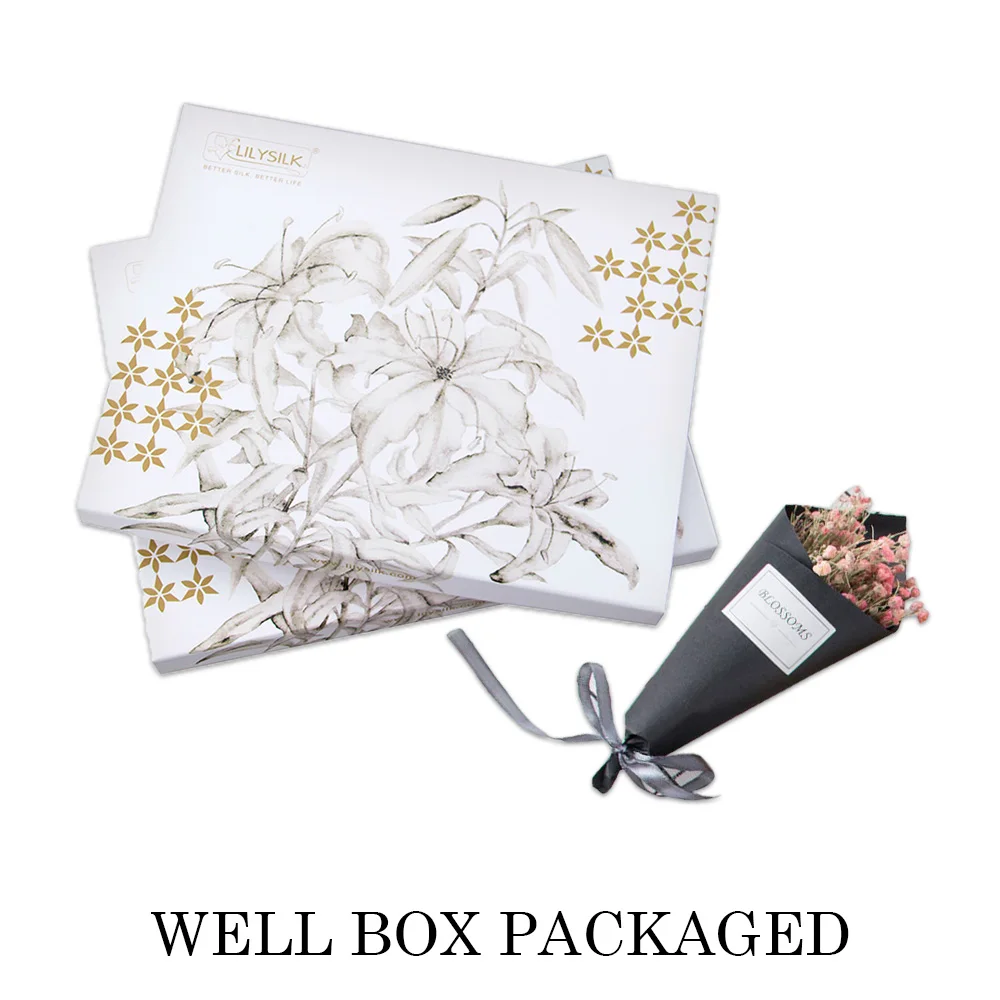 

LilySilk Silk Flat Sheet Pure 100 Natural Mulberry 19 Momme Seamless Luxury King Queen Home Textile Free Shipping