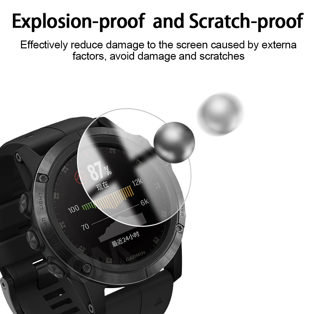 Закаленное стекло Защита экрана для Garmin fenix 5 5S 5X Защитная пленка смарт-часов -