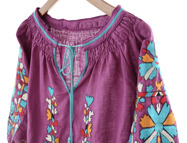 Рубашка женская оверсайз из хлопка и льна Свободная Повседневная Туника в