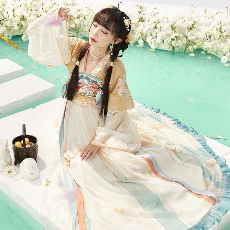 

New Summer Hanfu Clothes For Women Adult Chinese Ancient Princess Daily Clothing Han Tang Dynasty Cosplay Stage Costumes