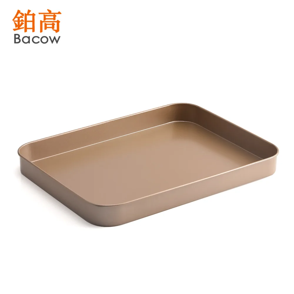 Прямоугольная прямая противень для выпечки 10 дюймов Золотая посуда из