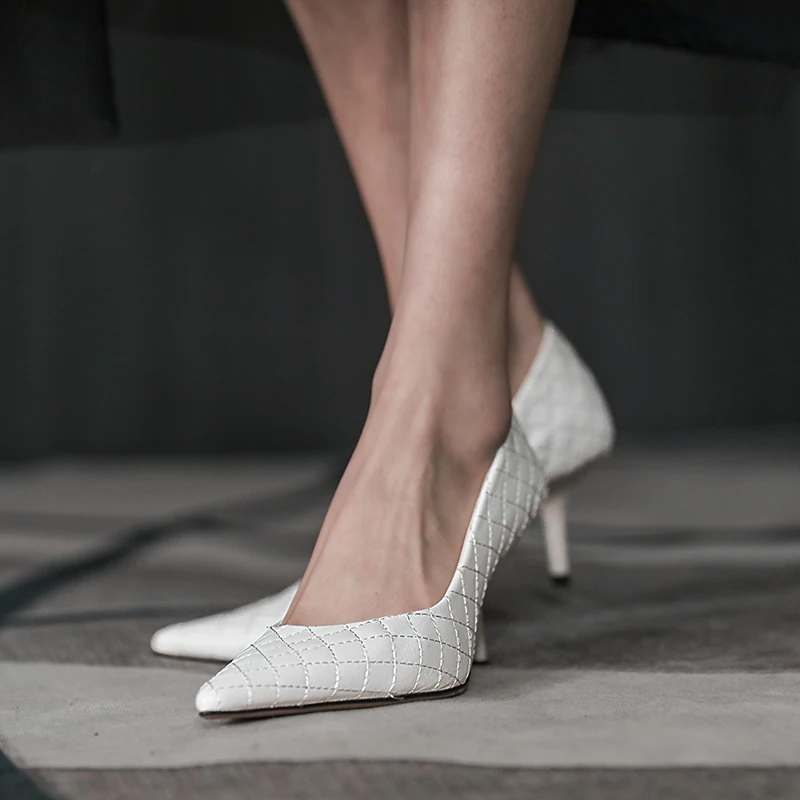 

Woman Shoes Heeled Pumps Stiletto Elegant Heels Sexy Women's Scarpin Office 2019 Professional Plus Stripper Black Designer 2022