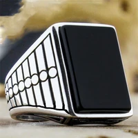 fashion geometric enamel mens ring for party wdiing anniversary jewelry male texture hip hop rings accessories size 6 13