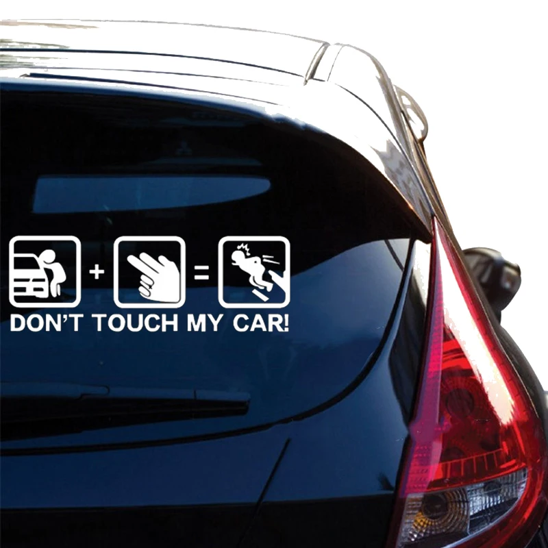 19x6 см забавная наклейка для автомобилей авто не трогайте мой автомобильный ПВХ