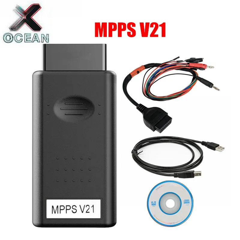 Программатор MPPS V22 V21 MAIN + TRICORE MULTIBOOT с кабелем для непрерывного запуска