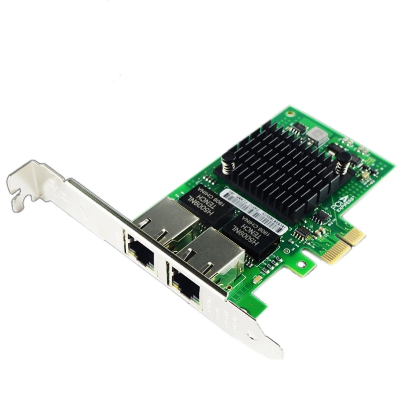 

Чип I350AM2 PCI-E X1 RJ45, настольный двухпортовый гигабитный Ethernet Lan 10/100 Мбит/с, Сетевая интерфейсная карта для I350-T2