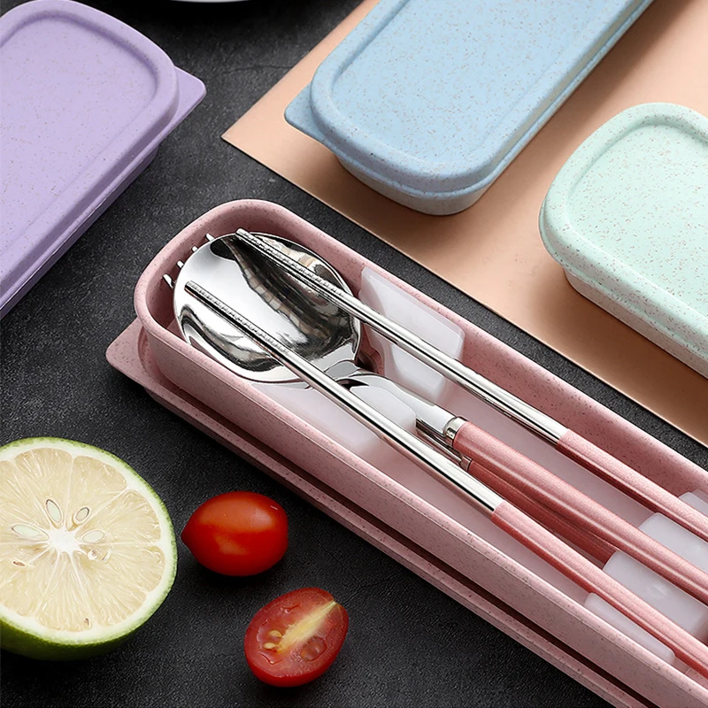 Дорожный набор нож вилка и ложка из нержавеющей стали 304 для вилки |