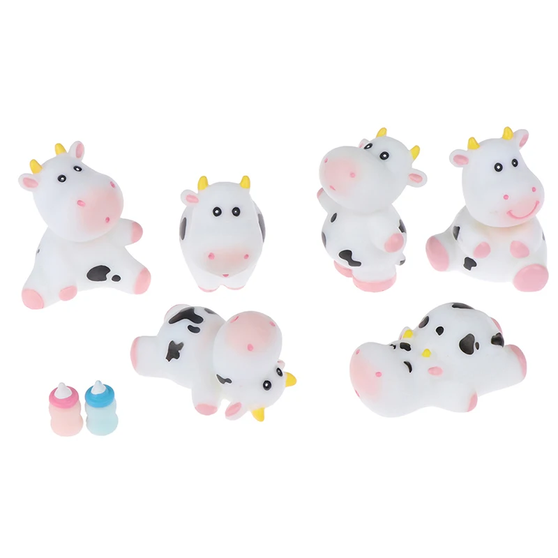 Симпатичные Мультяшные микро-Ландшафтные украшения для крупного рогатого скота