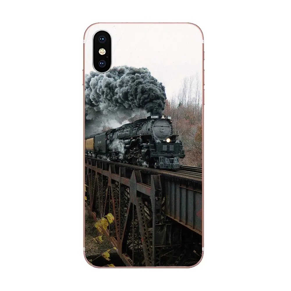 Мягкий Кап винтажная железная дорога дорожный плакат для huawei P7 P8 P9 P10 P20 P30 Lite Mini Plus