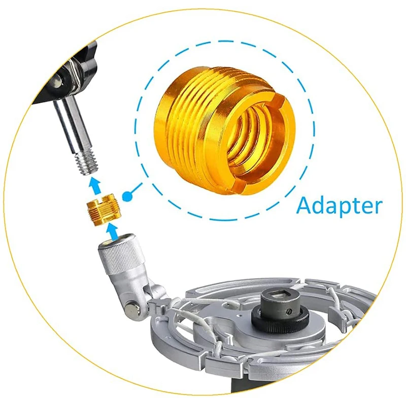 

Microphone Holder Fixed Head Clamp Conversion Nut Accessories Microphone Clamp
